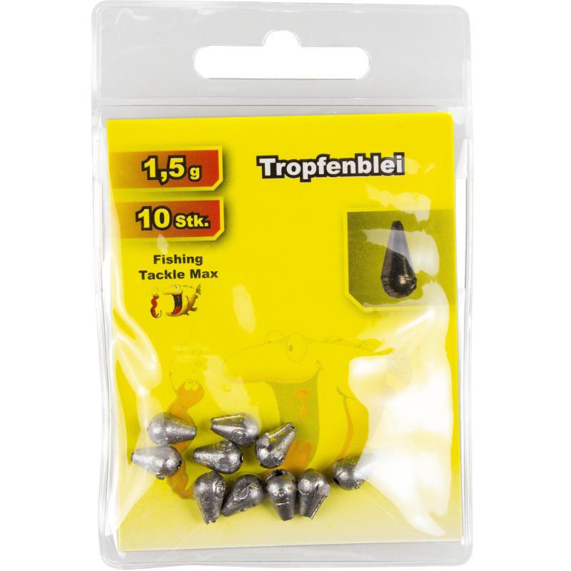 Produktbild Fishing Tackle Max Tropfenblei 1,50 g Inh. 10 Stk.