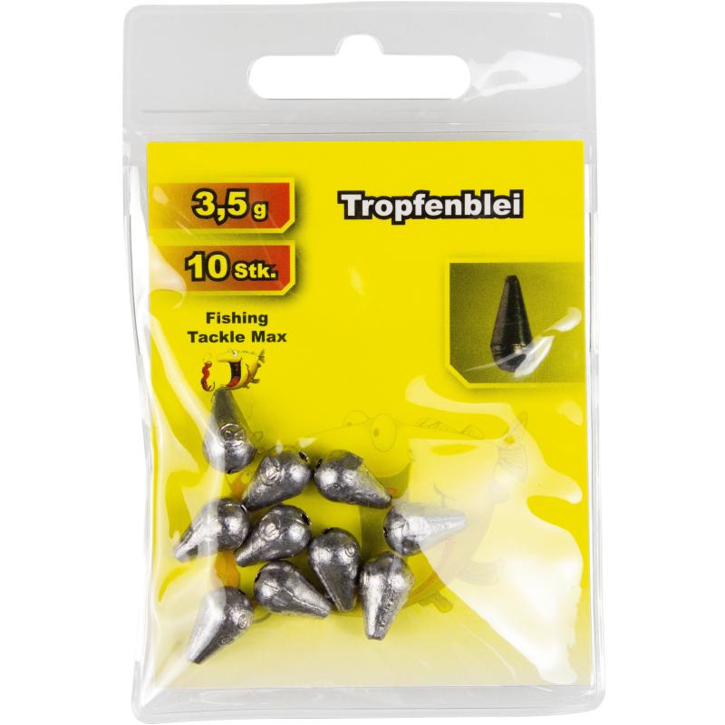 Fishing Tackle Max Tropfenblei 3,50 g Inh. 10 Stk.