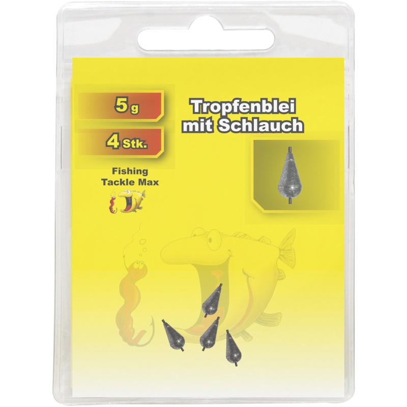 Produktbild Fishing Tackle Max Tropfenblei mit Schlauch 5,0 g Inh. 4 St