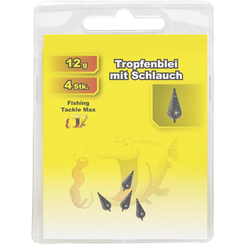 Produktbild Fishing Tackle Max Tropfenblei mit Schlauch 12,0 g Inh 4 St