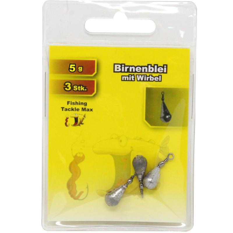 Produktbild Fishing Tackle Max Birnenblei mit Wirbel 5 g Inh. 3 Stk.