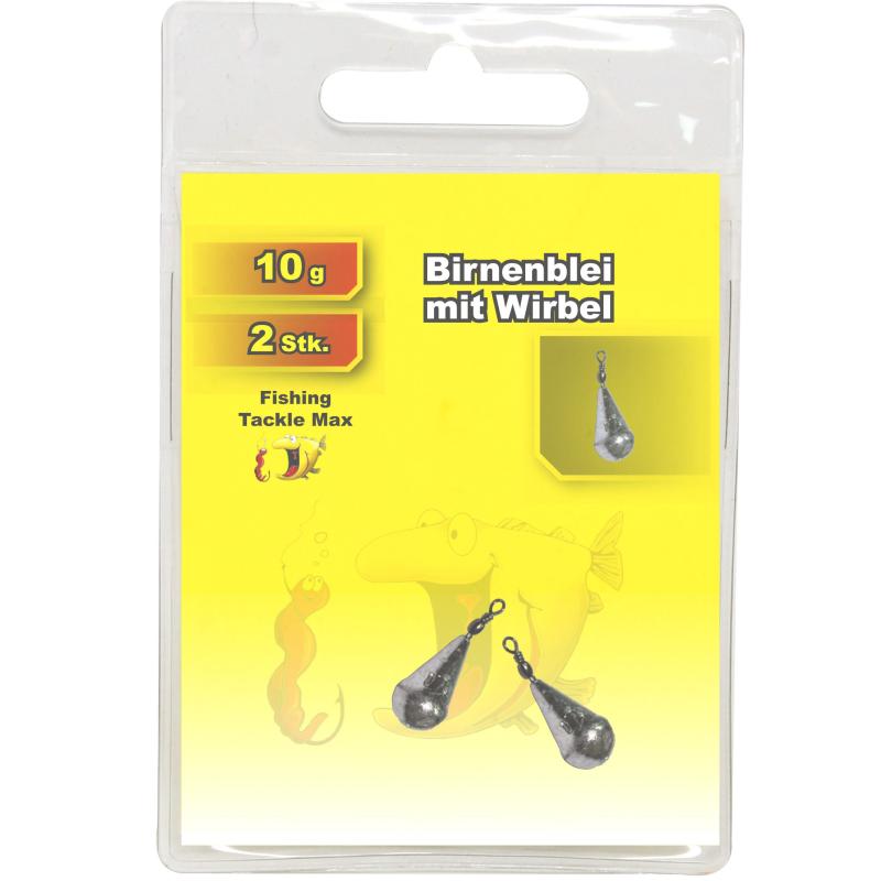 Fishing Tackle Max Birnenblei mit Wirbel 10 g Inh. 2 Stk.