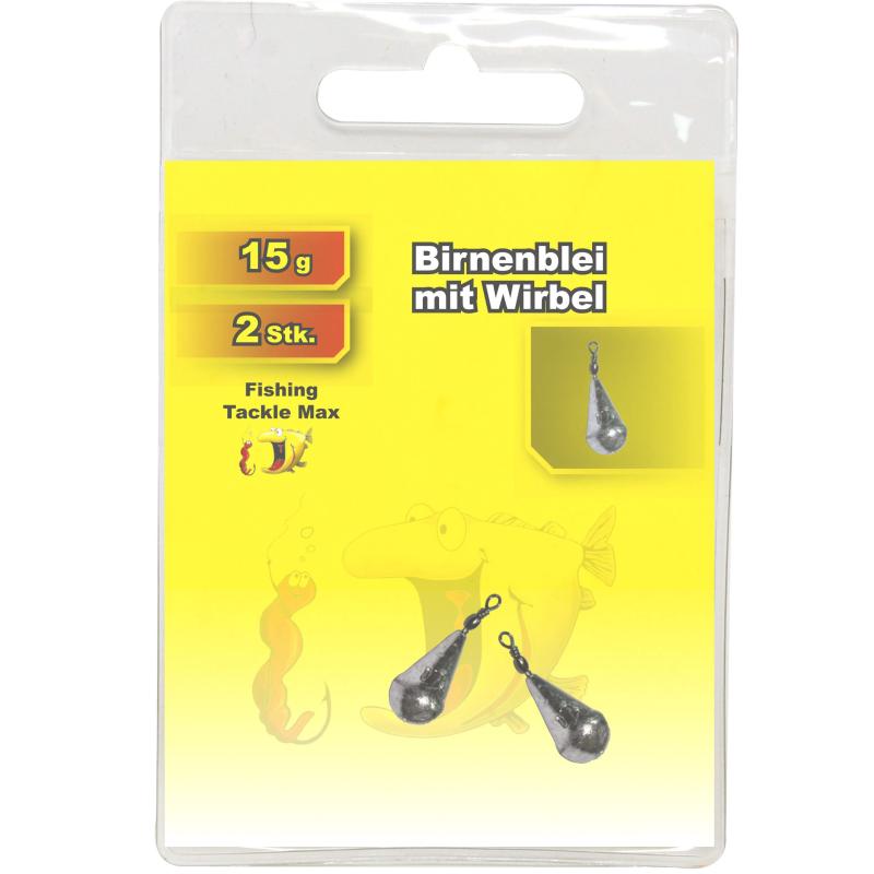 Produktbild Fishing Tackle Max Birnenblei mit Wirbel 15 g Inh. 2 Stk.