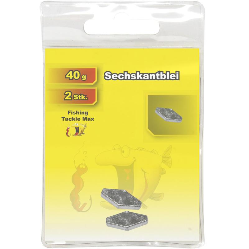 Fishing Tackle Max Sechskantblei 40 g Inh. 2 Stk.