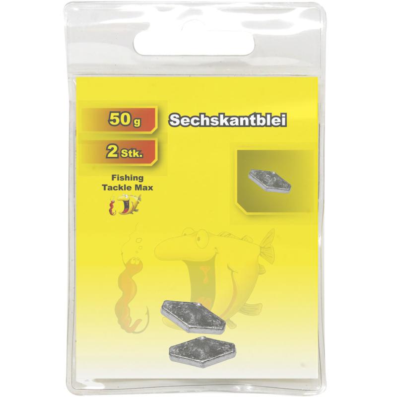 Fishing Tackle Max Sechskantblei 50 g Inh. 2 Stk.