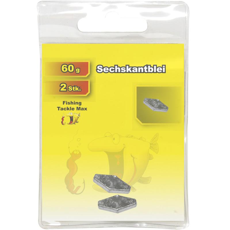 Fishing Tackle Max Sechskantblei 60 g Inh. 2 Stk.