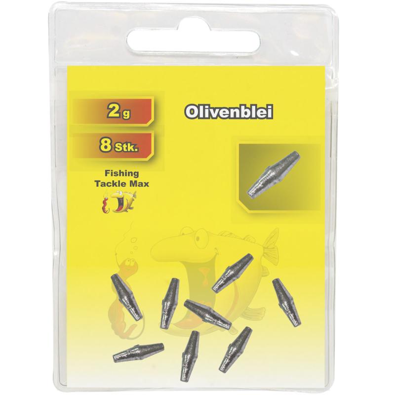Fishing Tackle Max Olivenblei 3 g Inh. 8 Stk.