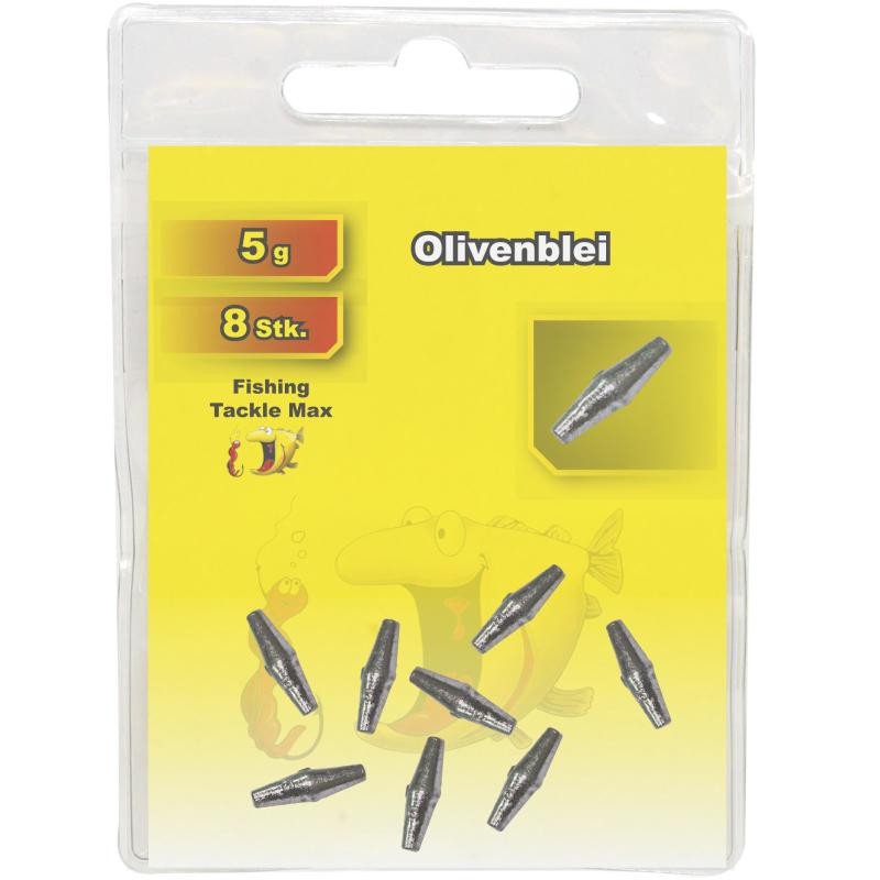 Fishing Tackle Max Olivenblei 5 g Inh. 8 Stk.