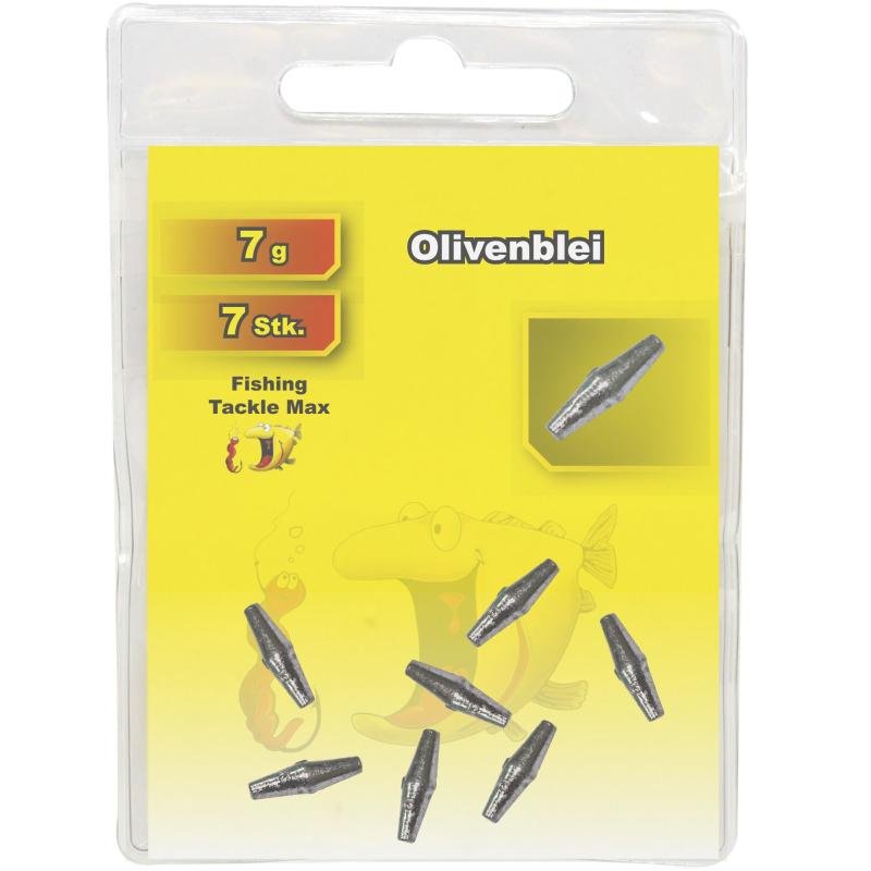 Fishing Tackle Max Olivenblei 7 g Inh. 7 Stk.
