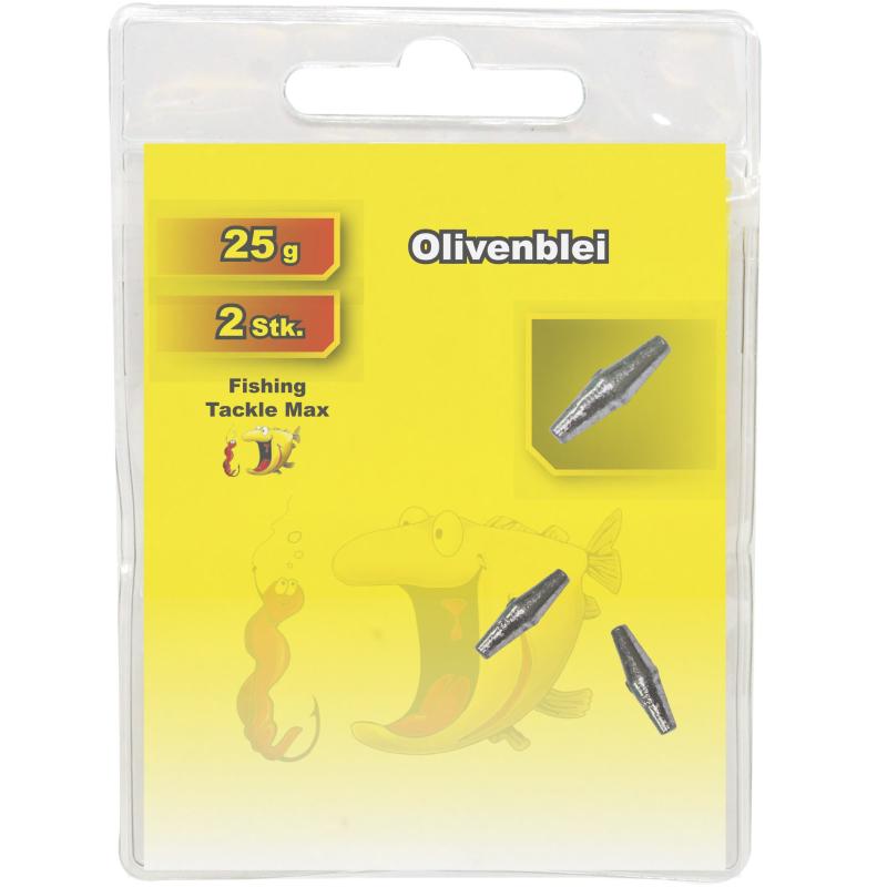 Fishing Tackle Max Olivenblei 25 g Inh. 2 Stk.