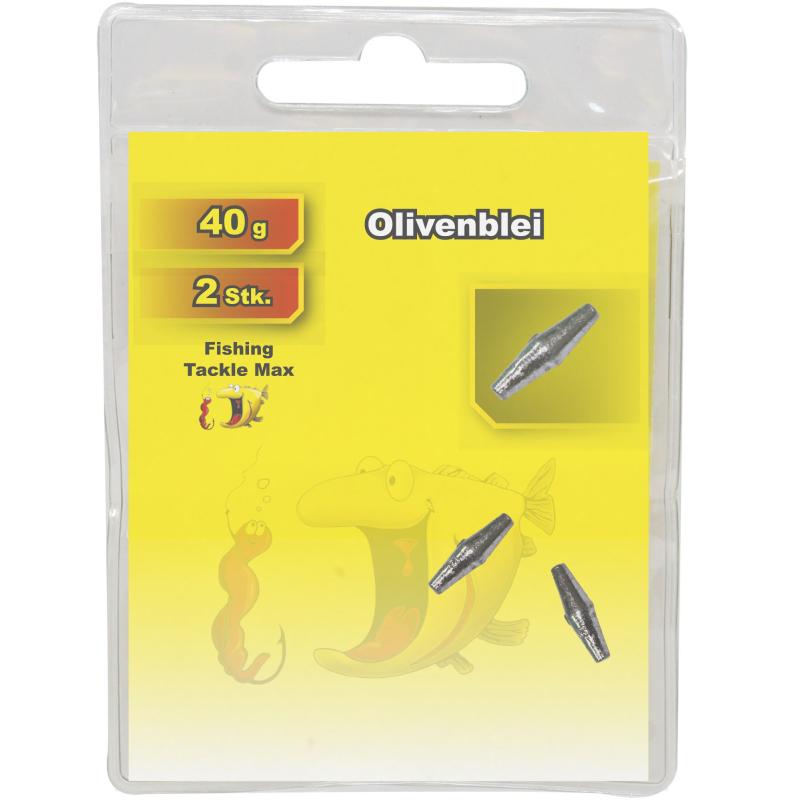 Fishing Tackle Max Olivenblei 40 g Inh. 2 Stk.