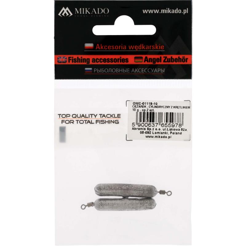 Mikado Blei - Zylindrisch Mit Wirbel - 12G - 2 Stck.