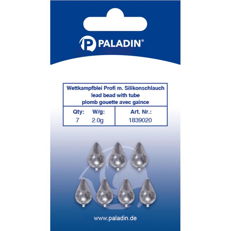 Paladin Wettkampfblei Profi mit Silikonschlauch 8g 4St.