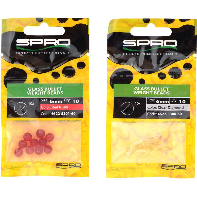 Spro Rnd Glass Beads Red Ruby 6Mm