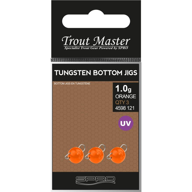 Spro Tungsten Bottom Jigs Uv Green 2g