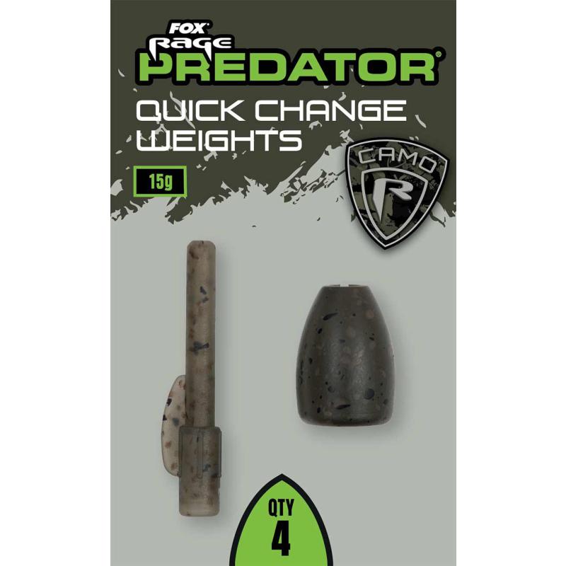 Fox Rage Predator Camo Quick Change Weights 25g x 3