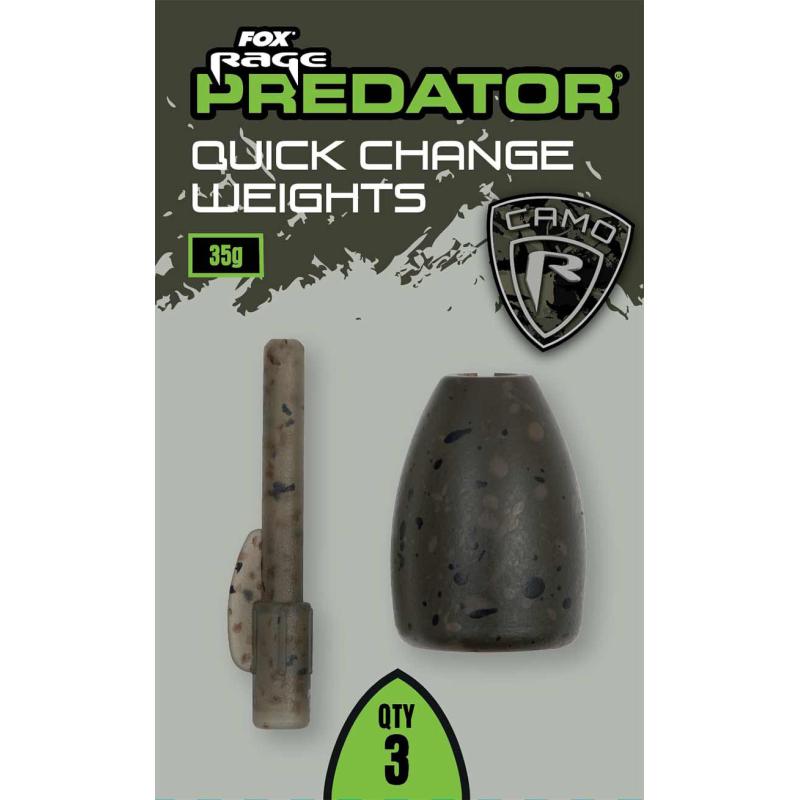 Fox Rage Predator Camo Quick Change Weights 25g x 3