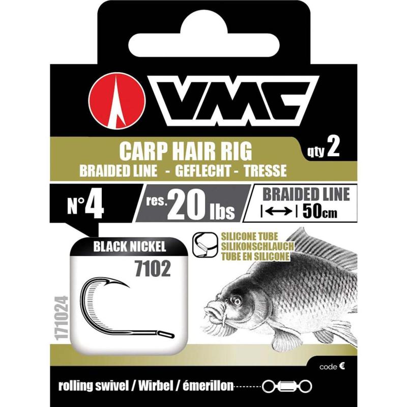 Produktbild VMC Karpfen Boilie Hair Rig 50cm geflochten H2