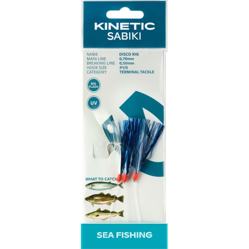 Kinetic Sabiki Disco #1/0 Blue/White Flash