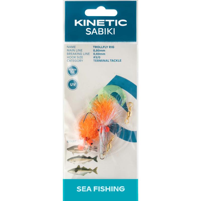Produktbild Kinetic Sabiki TrollFly #6/0 Gold/Orange