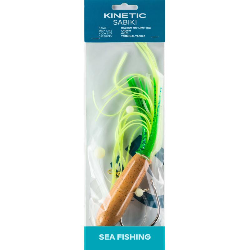 Kinetic Sabiki Halibut No-Limit #12/0 UV Squid