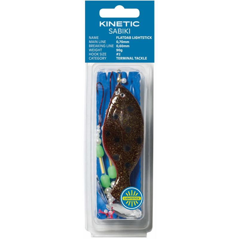 Kinetic Sabiki Flatdab Lightstick 90g #2 Copper/ Orange