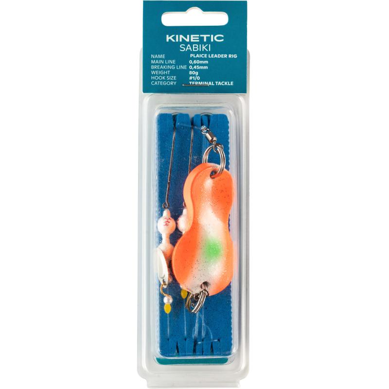 Kinetic Sabiki Plaice Leader 80g #1/0 Sunset