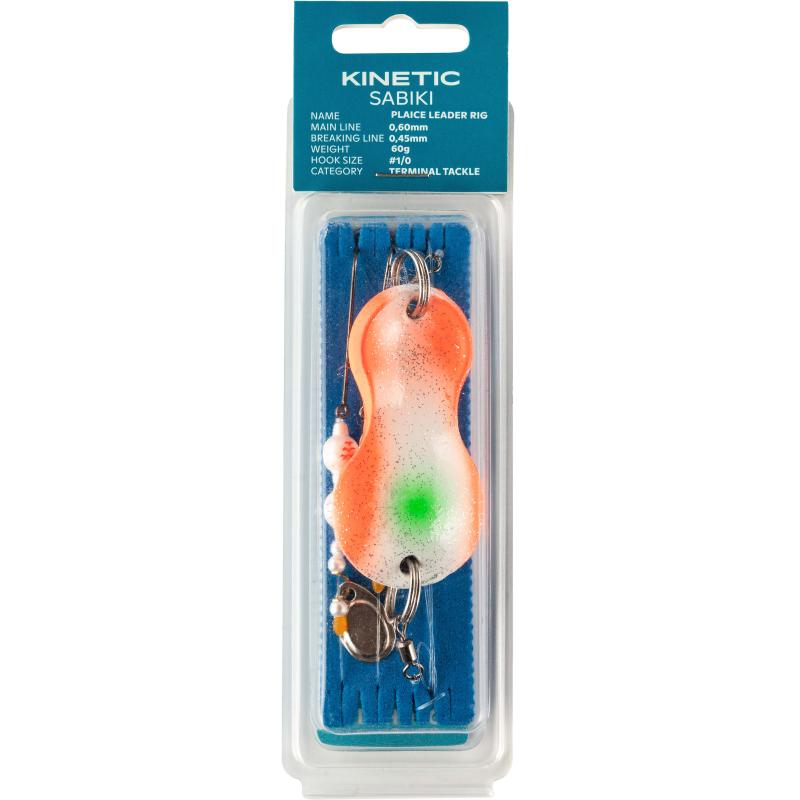 Kinetic Sabiki Plaice Leader 80g #1/0 Sunset