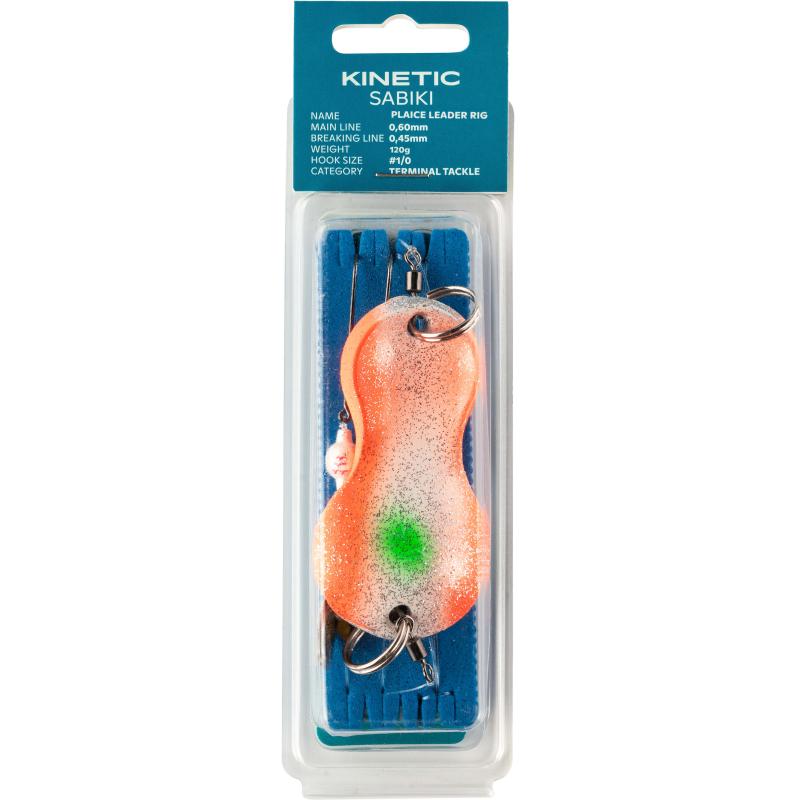 Kinetic Sabiki Plaice Leader 80g #1/0 Sunset
