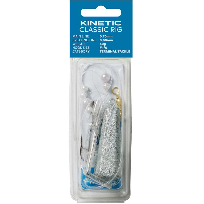 Kinetic Sabiki Classic 90g #1/0 White Pearl