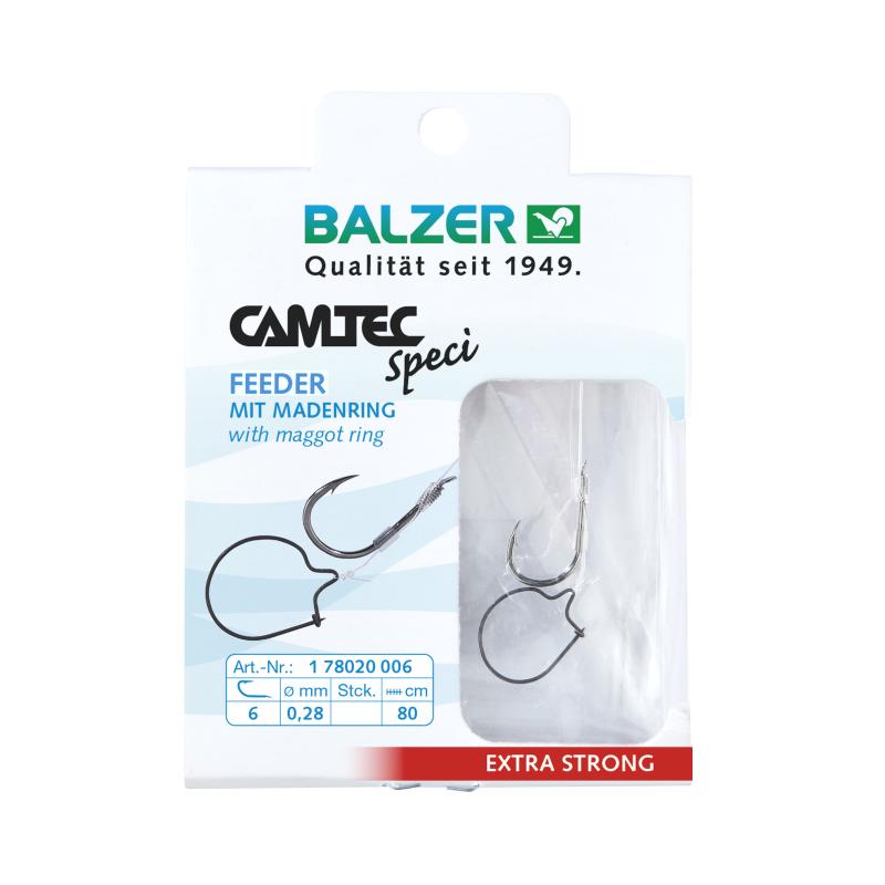 Balzer Camtec Speci Haken mit Madenring #8 0,26mm