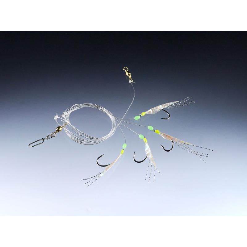 Balzer Makrelenvorfach silber, 1,80m, 0,40/0,60mm, Hakengr&ouml;&szlig;e 1