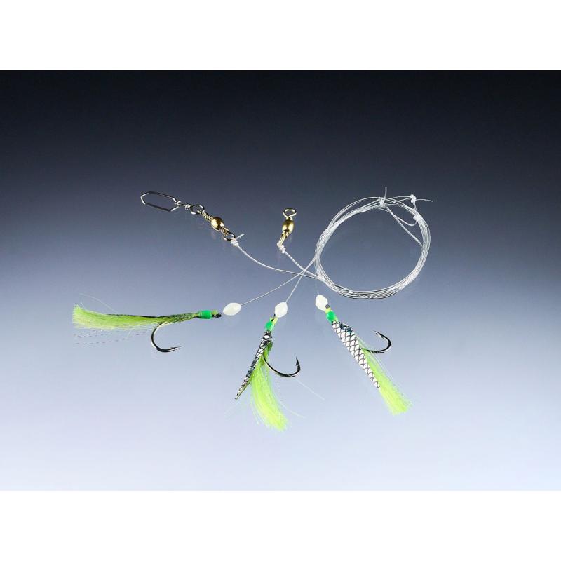 Balzer Makrelenvorfach gelb reflex, 1,80m, 0,40/0,60mm, Hakengr&ouml;&szlig;e 1
