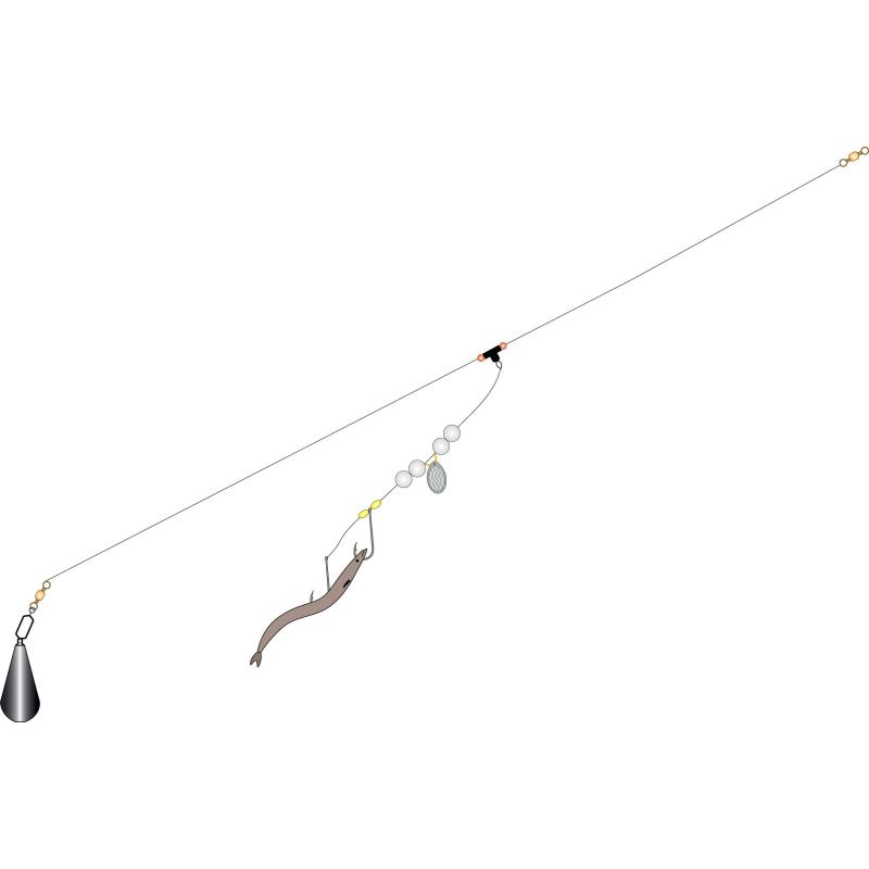 Balzer Steinbutt System, 1m, 0,40/0,60mm, Hakengr&ouml;&szlig;e 4