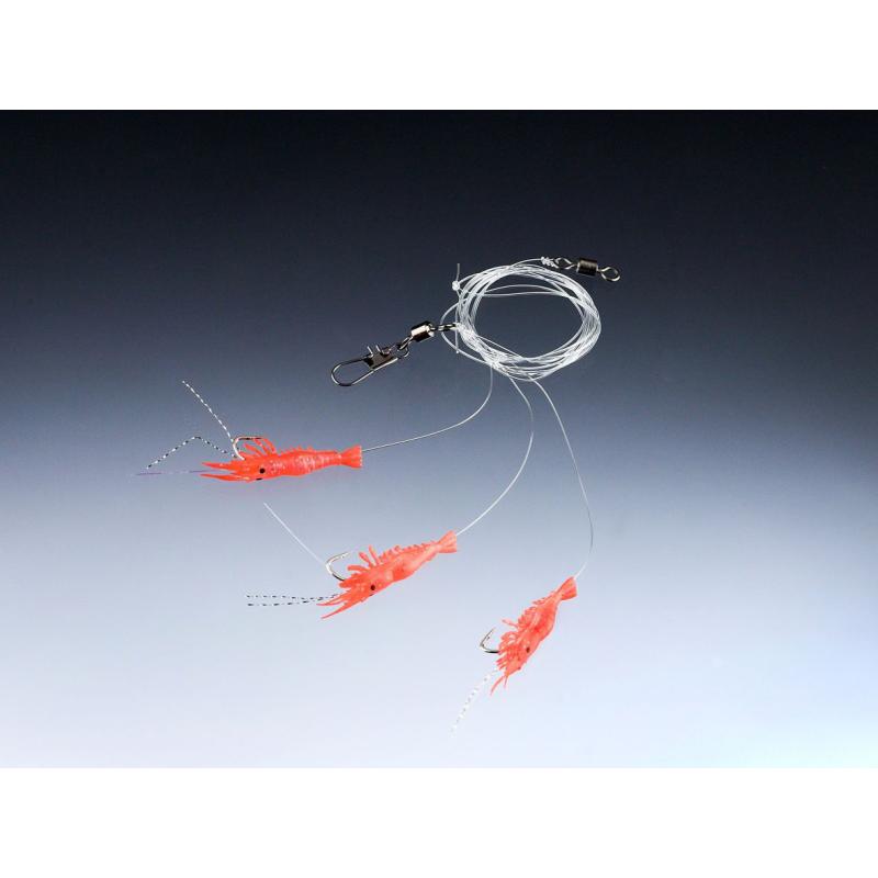 Balzer Garnelen System orange, 150cm, 0,40/0,60mm, Hakengr&ouml;&szlig;e 2