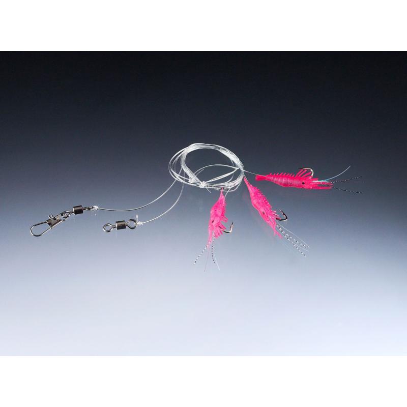Balzer Garnelen System pink, 150cm, 0,40/0,60mm, Hakengr&ouml;&szlig;e 2