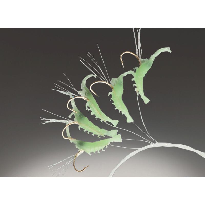 Balzer Edition Sea Hering Mini Shrimp Rig fluo 0,45/0,45mm 130cm 5x