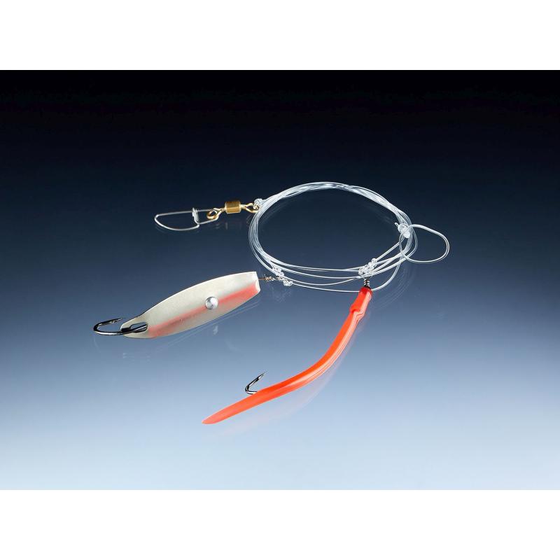 Balzer Gummi Makk-Dorschblinker System, gro&szlig;, 2 St&uuml;ck, japanrot