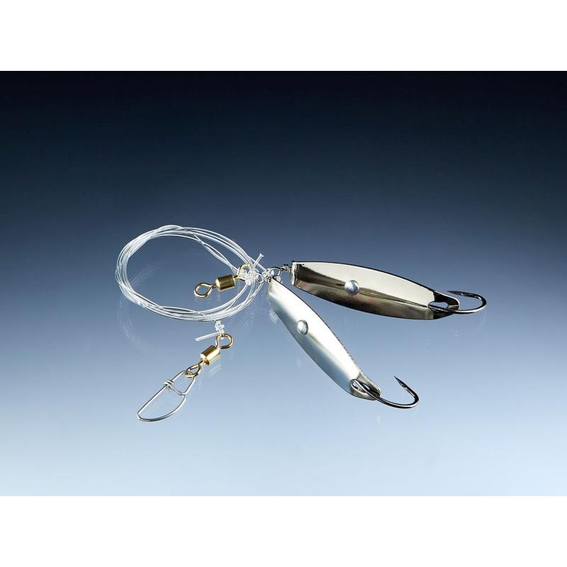 Balzer 71 Grad Nord Dorsch Blinker System mit 2 XL Dorschblinkern, 0,90mm