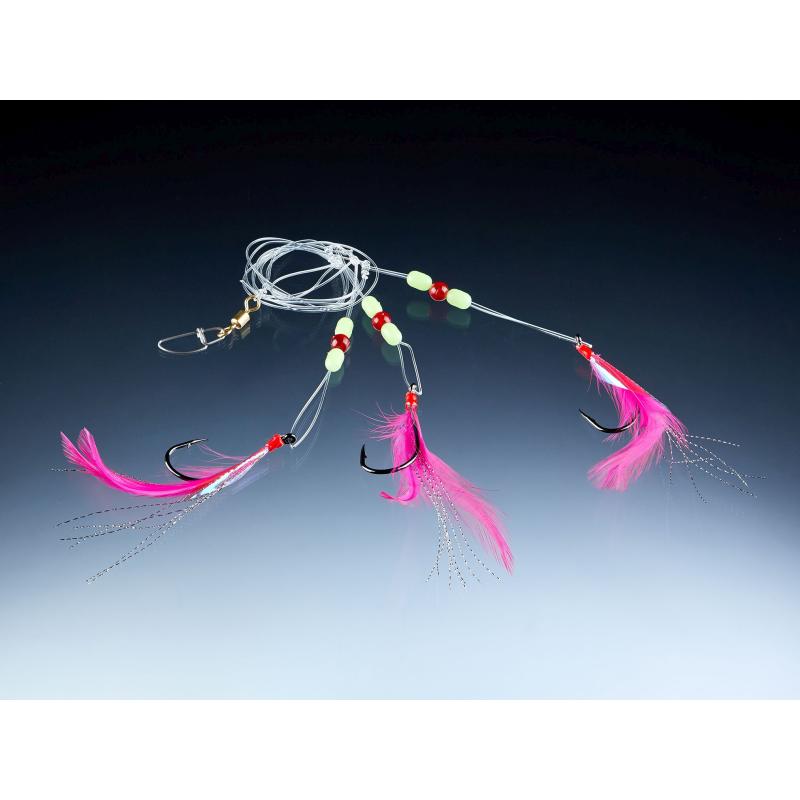 Balzer Cod-/Coalfish System, pink, mit 3 Haken