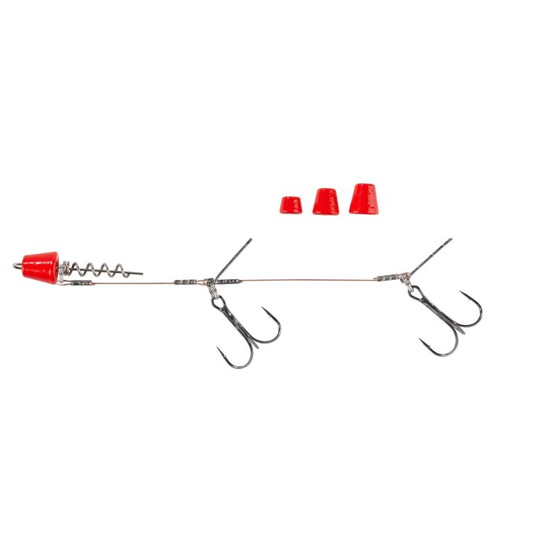 Balzer Shirasu Hecht-System Screw In/Wechselgewicht fluo-rot 14cm 1/0