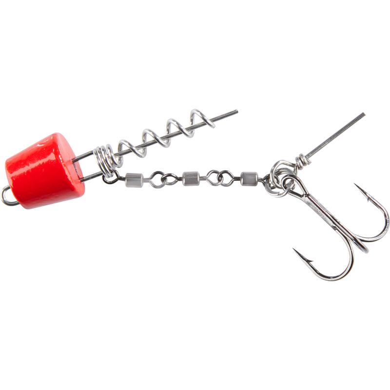 Balzer Anti Tangle Hecht System f&uuml;r Clip-On Wechselgewichte, 2 Drillinge #1