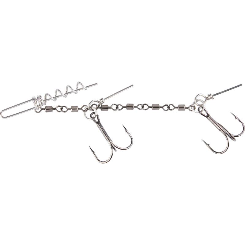 Produktbild Balzer Anti Tangle Hecht System f&uuml;r Clip-On Wechselgewichte, 2 Drillinge #1/0
