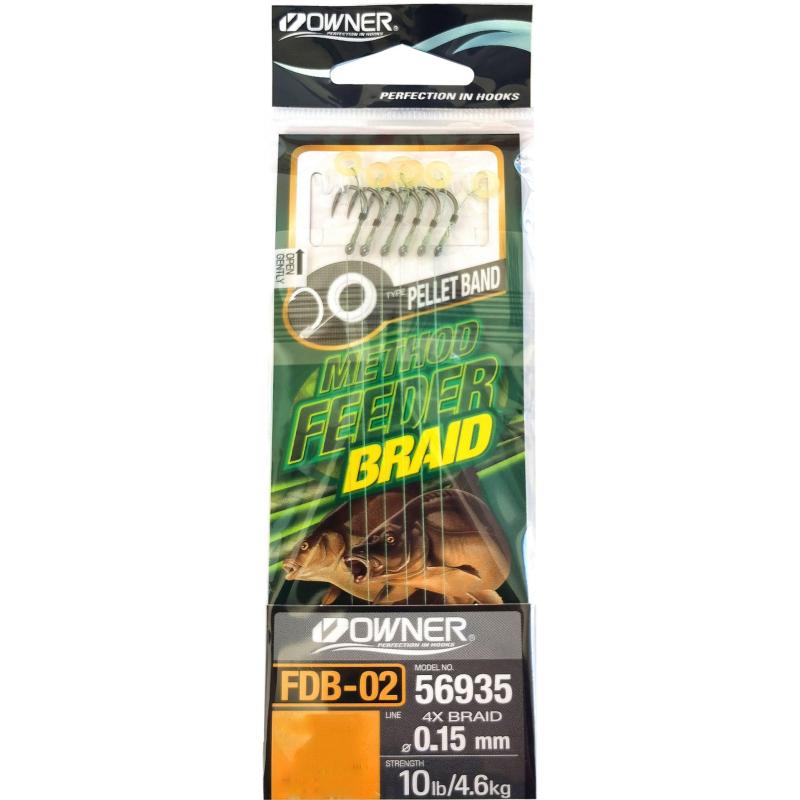 Produktbild Balzer Owner Method Feeder Haken mit geflochtener Schnur und Pelletband, #8
