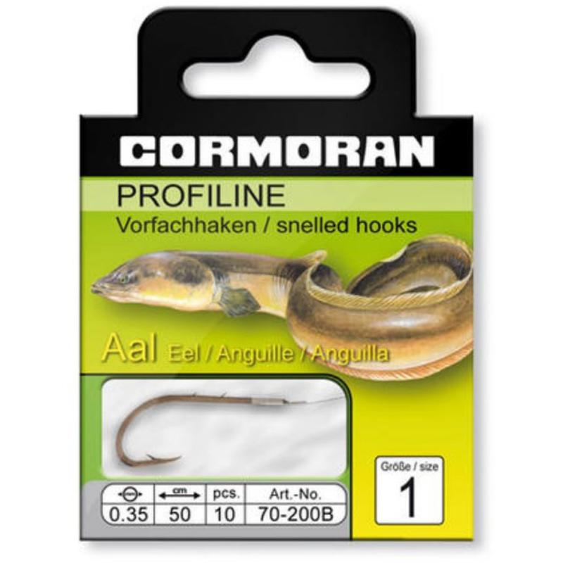 Cormoran PROFILINE Aalhaken br&uuml;niert Gr.1 0,35mm
