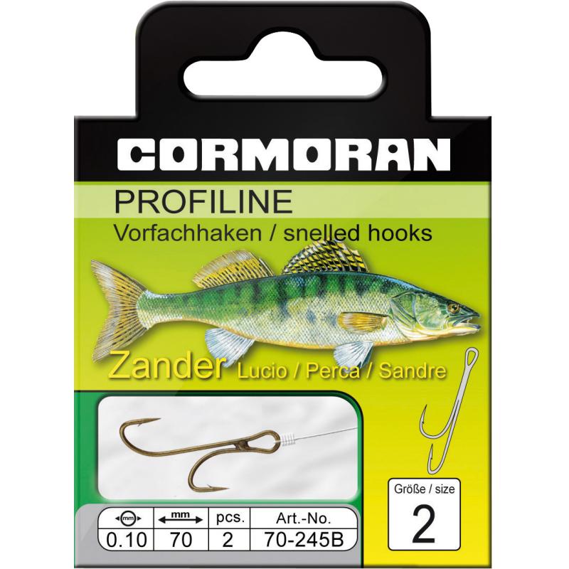 Cormoran PROFILINE Zander-Ryderhaken br&uuml;n. Gr.4 0,08mm