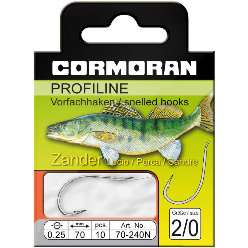 Produktbild Cormoran PROFILINE Zanderhaken nickel Gr.2/0 0,25mm
