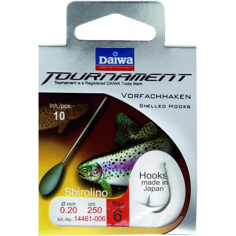 DAIWA TOURNAMENT Weissfischhaken Gr. 8 Sbirolinohaken