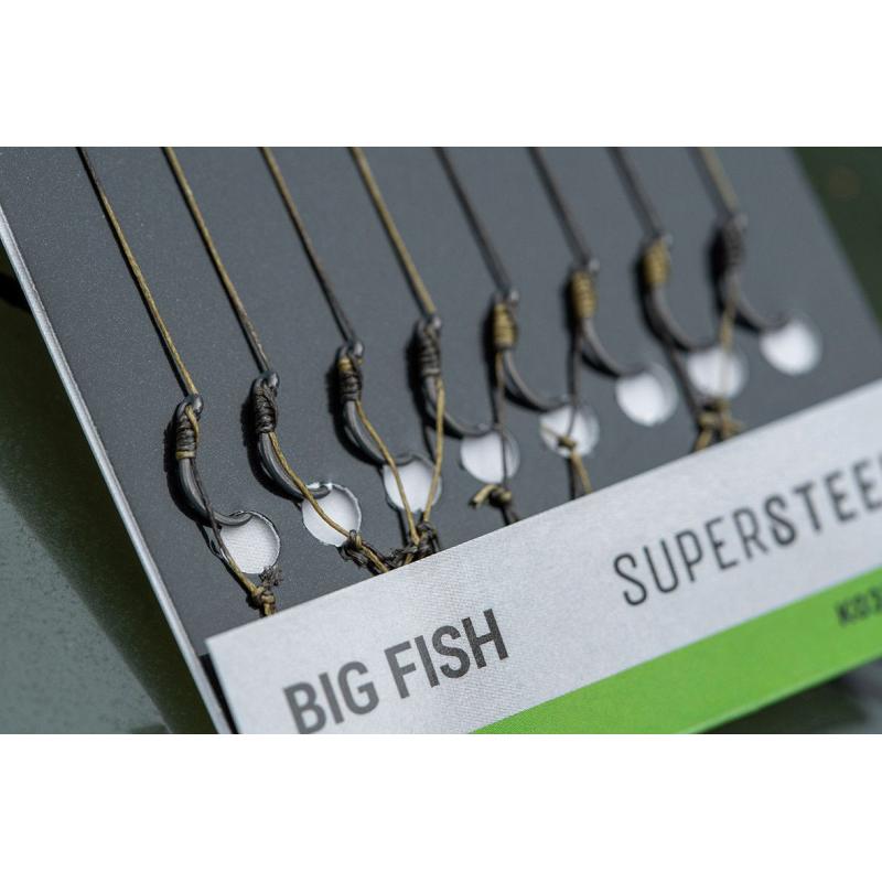 Korum Big Fish Braided Hair Rigs 6" Size 12 Barbed