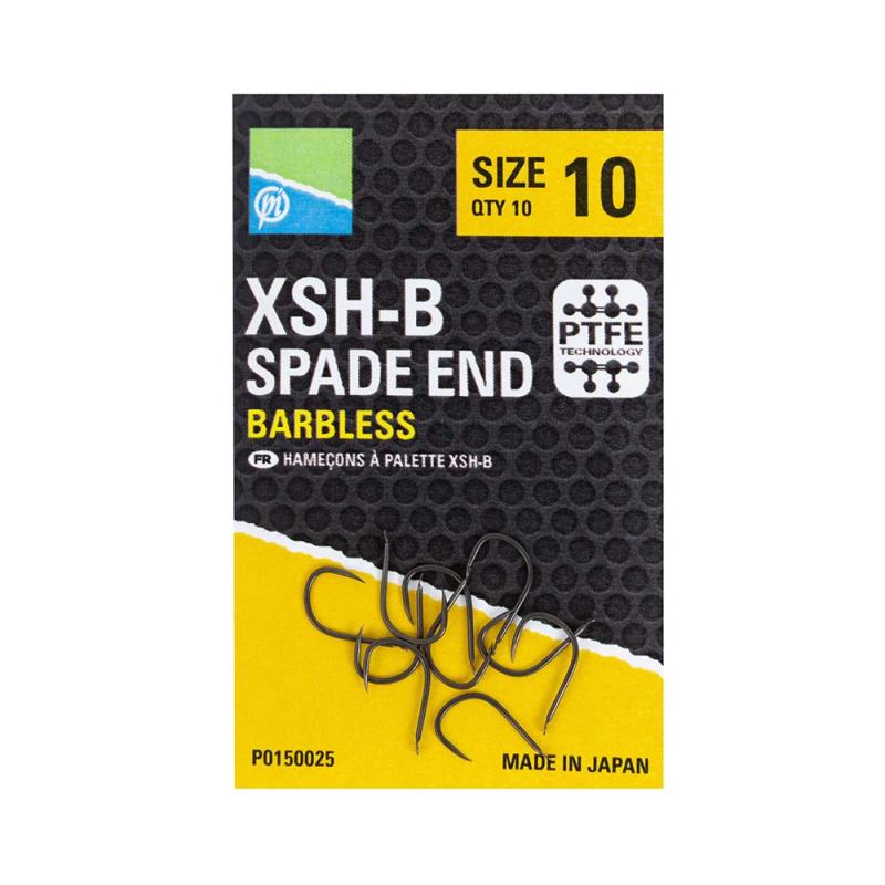 Preston Xsh-B Hooks - Size 10 - Spade End